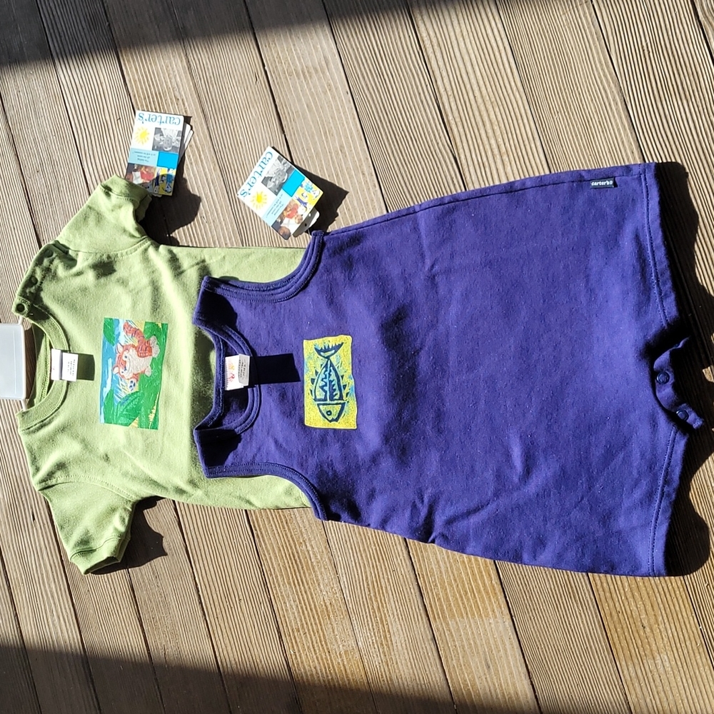 NWT Carter's Snap Bottom baby Toddler Rompers 12-18 months